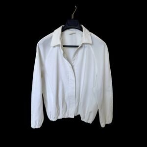 Vintage 60's Peter Joy White Zip Up Harrington Golf Jacket Mens Raglan